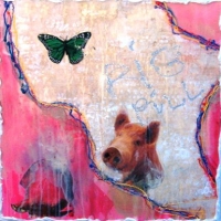 Mexico Green Butterfly Pig